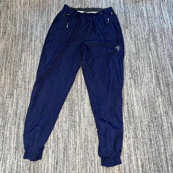 Bear Paw Mens XL Elastic Waist Jogger Track Pants Full Zip Sides Blue Pockets - Picture 1 of 7